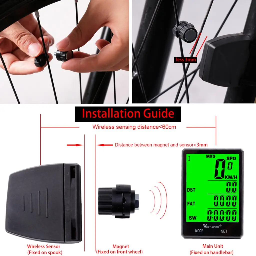 WEST BIKING     Ÿ, MTB  ӵ,  ġ, Ŭ ǻ, 2.8 ġ