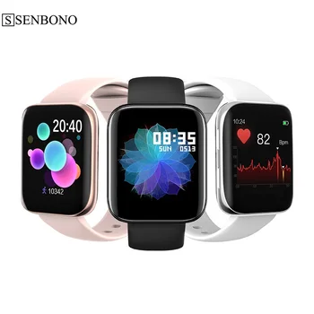 

SENBONO 2020 S2 Men Women Smartwatch Full Touch screen Support Bluetooth Call Music Heart Rate Blood Pressure Smart Watch