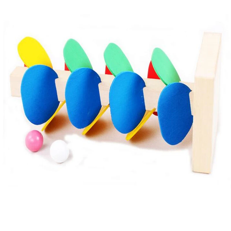 Wooden Tree Marble Ball Run Track Game Montessori Toy Building Blocks Baby Kids Children Intelligence Early Educational DIY Toys