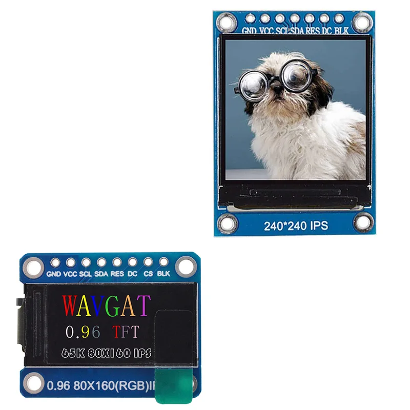  2 Pcs Ips Spi Hd 65K Colori Tft Modulo St7735 Drive Ic Display Lcd 3.3V Interfaccia Spi per Arduino