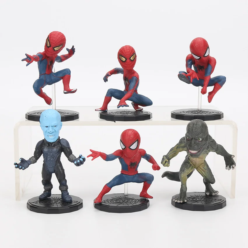 Игрушки Marvel Мстители Человек паук электроящерица ПВХ украшение для торта