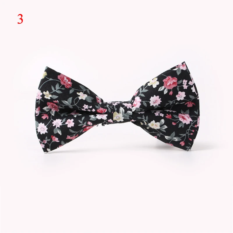 

New British Style Vintage Flower Printing Bow Tie Bridegroom Wedding Gravata Floral Skinny Bowtie Cravat Bowtie Fashion Bow Tie