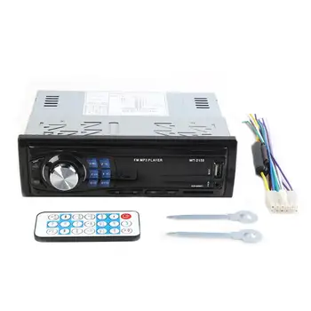 

9016 Single DIN Head Unit Receiver MP3 Player Classic Colors and Simple Durable Design Bluetooth USB AUX Car Radio 12-24V