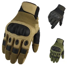 Тактические перчатки Hutning, Нескользящие прочные перчатки для стрельбы с сенсорным экраном, военные армейские перчатки для мужчин и женщин, страйкбол, пейнтбол, боевые перчатки
