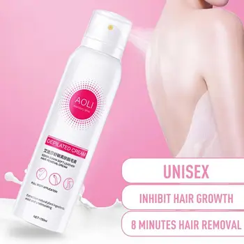 

150ml Painless Hair Removal Spray Armpit Thigh Depilatory Cream Smooth Skin Body Hair Removal Cream Foam Mousse Spray Bottle