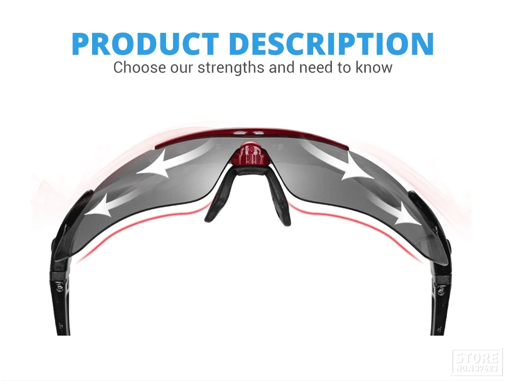 Hot! RockBros Polarized Cycling Glasses Cycling Sunglasses Outdoor Sport Road Bike MTB Mens Glasses TR90 Goggles Eyewear 5 Lens
