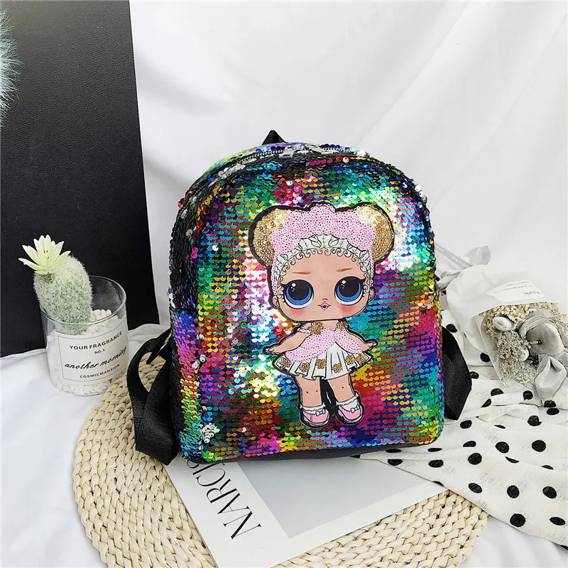 

WOMEN'S Bag New Style Fashion Laser Sequin Bag Children Backpack Schoolbag for Elementary School Students