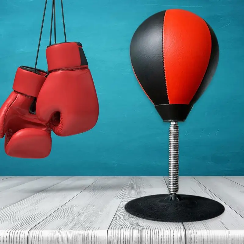 

Desktop PU Punching Speed Ball Table Top Boxing Bag Stress Relief Boxing Tool Household Desktop Decompression Accessories