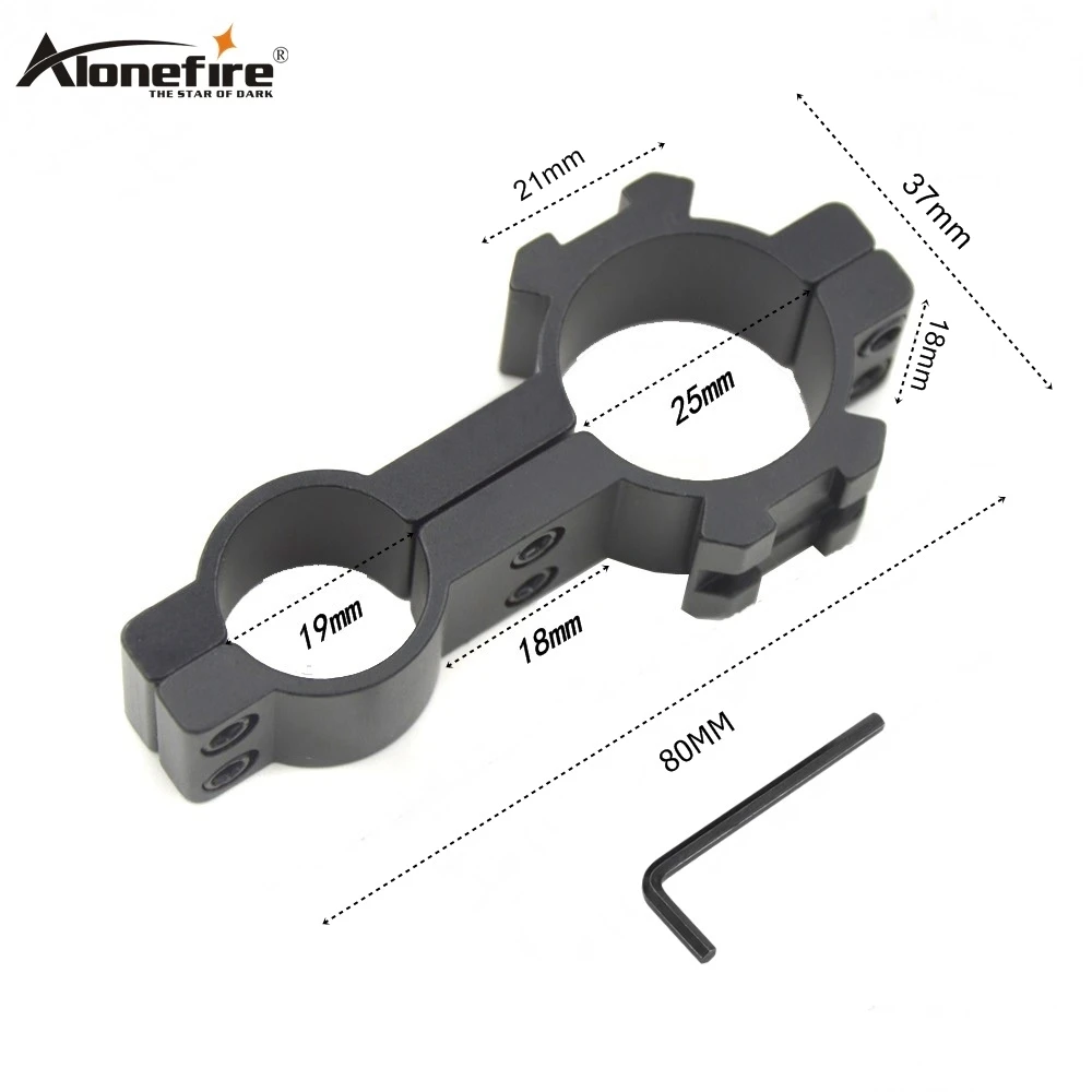 AloneFire 1 шт. 25X30 тактический мм 30 мм фонарик монтажный зажим мм для 25 мм пистолет принадлежности для охоты пикатинни, с расширением Weaver