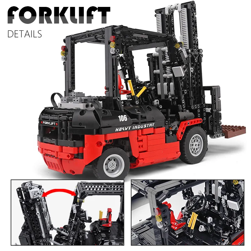Пресс форма King MOC техническая серия мотор мощный мобильный кран вилочный