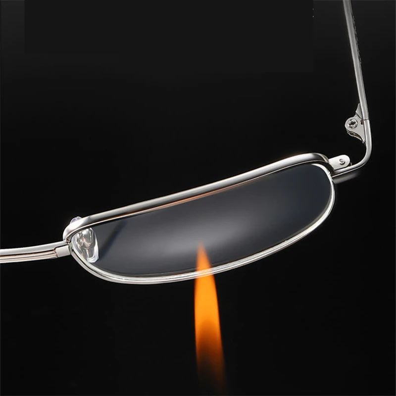 NYWOOH Real Glass Lens Reading Glasses Men Women Square Full Frame Presbyopic Glasses Anti-Scratch Diopter Eyewear +1.5 2.0 2.5 3