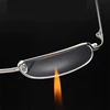 NYWOOH Real Glass Lens Reading Glasses Men Women Square Full Frame Presbyopic Glasses Anti-Scratch Diopter Eyewear +1.5 2.0 2.5 3