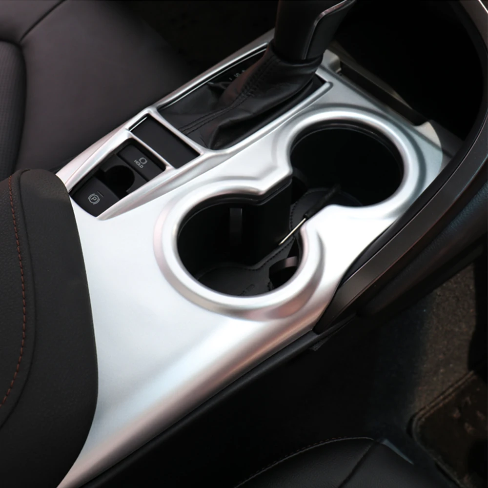 

Car Gear Shift Box Panel Cover For Toyota Camry 70 XV70 2018 2019 8th MK8 Auto LHD Chrome Sticker Interior Moulding Accessories