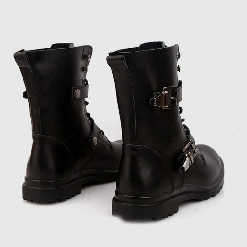 Reetene/черные зимние ботинки больших размеров 48 мужская обувь водонепроницаемая осенне-зимняя Мужская Рабочая обувь плюшевые теплые мужские мотоциклетные ботинки