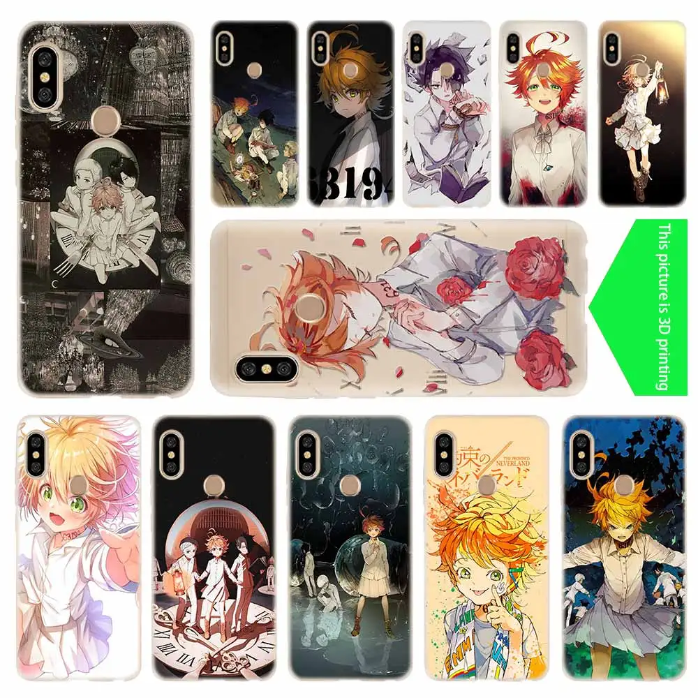 

cover soft Silicone TPU Case For Xiaomi Redmi 4a 5a 6a 7a Plus K20 Pro S2 Note 4 5 6 7 8 Pro Prime Y3 Anime Promised Neverland