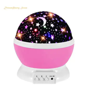 

Star Projector Moon Lamp Starry Night Light LED Star Light Bedroom Party Rechargeable Night Lamp For Child Lampara Luna