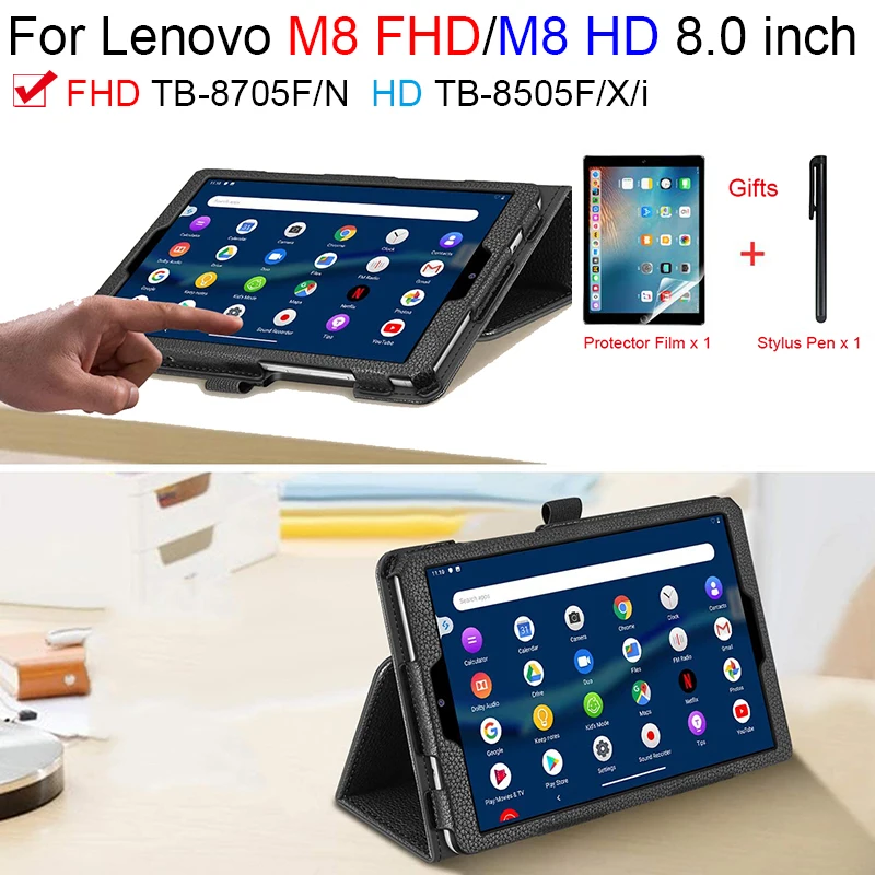 Чехол для Lenovo Tab M8 FHD 8705F/N чехол из искусственной кожи с откидной крышкой TB 8505 8505F/I/X