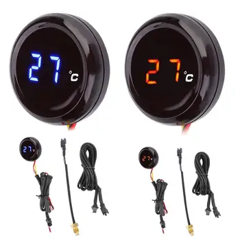 

12V Motorcycle Digital Thermometer Water Temperature Meter Gauge for Honda Kawasaki Yamaha Suzuki 0-120 Degrees Celsius
