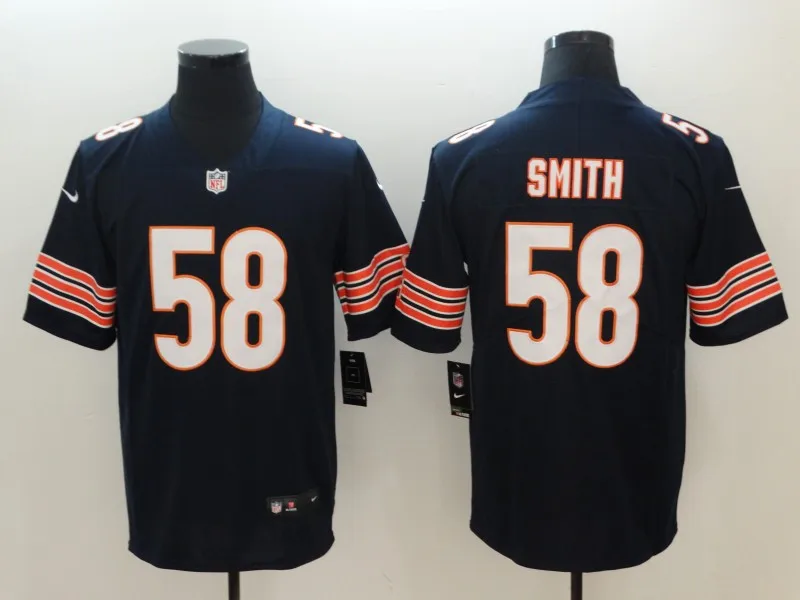 Chicago Khalil Mack Walter Payton Mitchell Trubisky Roquan Smith Howard Brian Urlacher игровая цветная спортивная одежда - Цвет: Серый