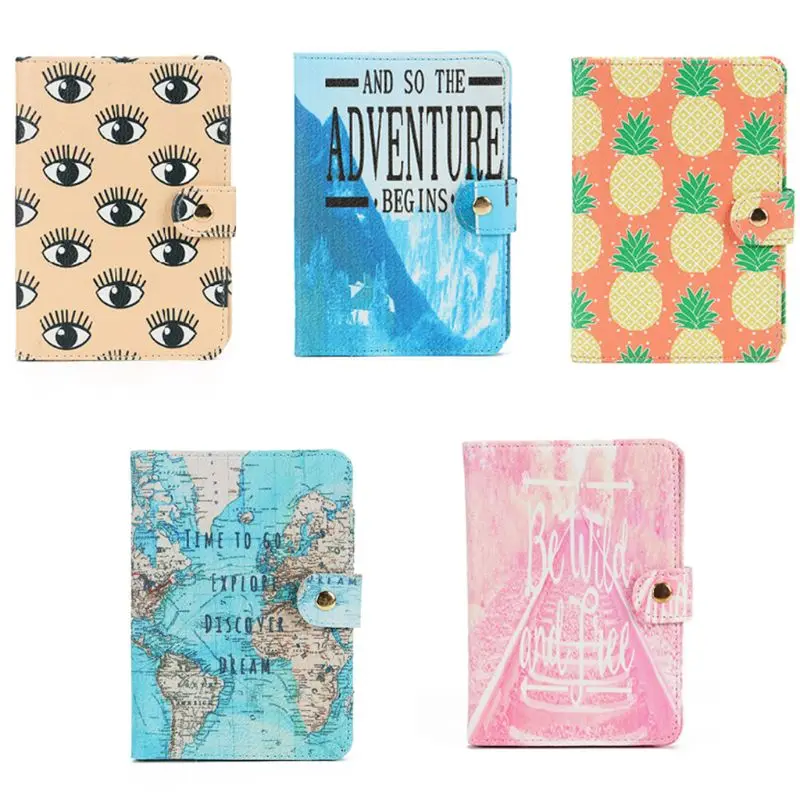 

Fashion Passport Holder Travel PU Leather ID Credit Card Case Protector Organizer Cover
