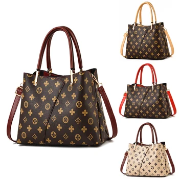 

Designer Marke Luxus Frauen Handtaschen für Mädchen Taschen PU Leder Druck Einzelnen Schulter Taschen Mode Große Taschen für Dam
