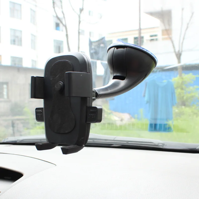 Увеличенный Автомобильный Кронштейн для мобильного телефона с присоской на 360 градусов Поворотный Автомобильный Кронштейн для мобильного телефона навигатор JS-002