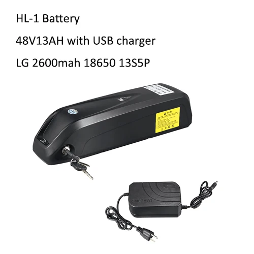 LG 48V13Ah 48 V, фара для электровелосипеда в Батарея 36V 12.5ah/13ah/15ah/16ah Электрический велосипед Батарея литий хайлон LG 18650 ячейки с 2A Зарядное устройство рамки Батарея - Цвет: LG 48V13Ah