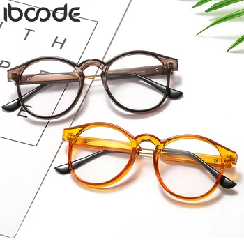 

iboode Women Men Fashion Retro Round Computer Goggles Optical Glasses Jelly Color Eyeglasses Frame Clear Lens Spectacles Eyewear