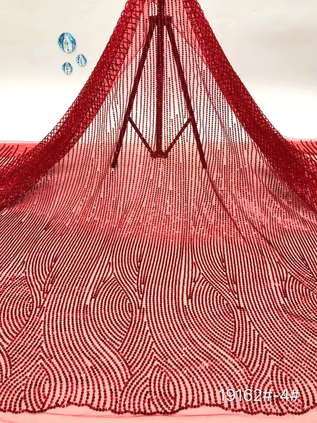 

Latest Nigeria Lace Fabric 2021 High Quality Tulle African Lace Fabric Wedding Bridal French Tulle Lace Fabric D41641