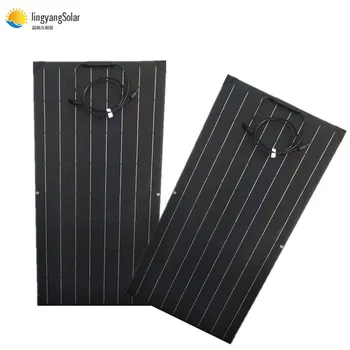 

High efficiency 18v 100w etfe flexible solar panel for 12v battery charger with good quality and low price 200w equal 2pcs 100w