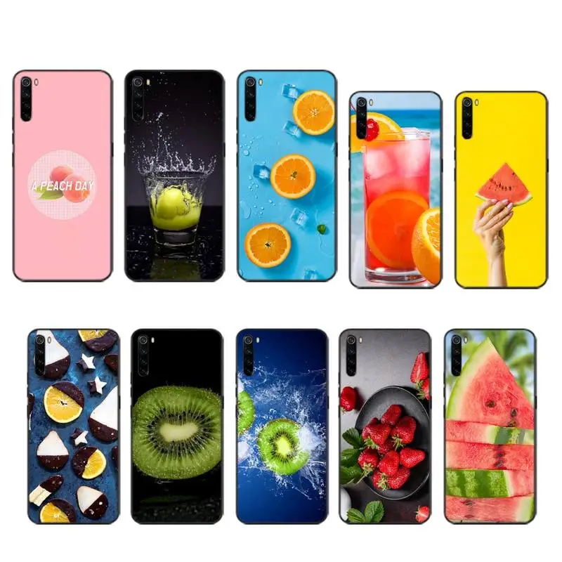 

Fruit watermelon Strawberry case coque fundas etui for xiaomi note max mi 3 7 8 9se Redmi 7 7a 8 8t 9 10 pro lite cases cover