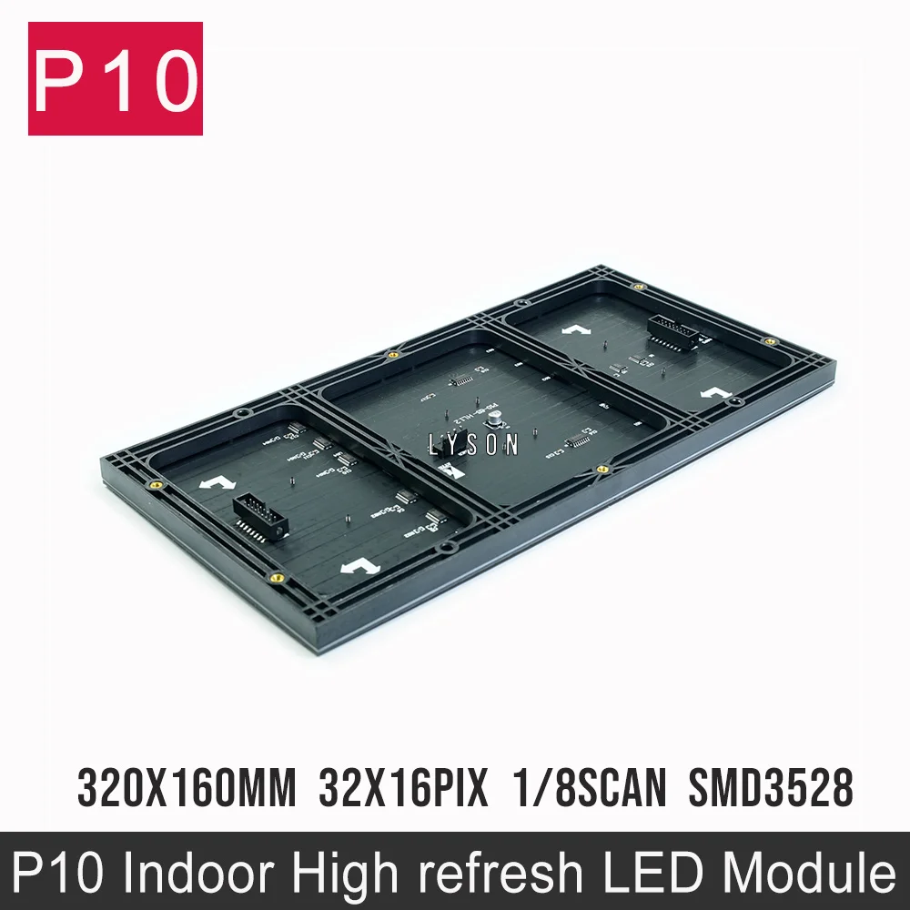 Полноцветный светодиодный дисплей для помещений P10 SMD3528 модуль дисплея 320x160 мм 32x16