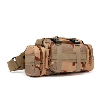 Desert camo Molle Tactical Utility gear Наплечная поясная сумка-переноска для спорта на открытом воздухе штурмовой Тактический рыболовный рюкзак - Цвет: Desert camo