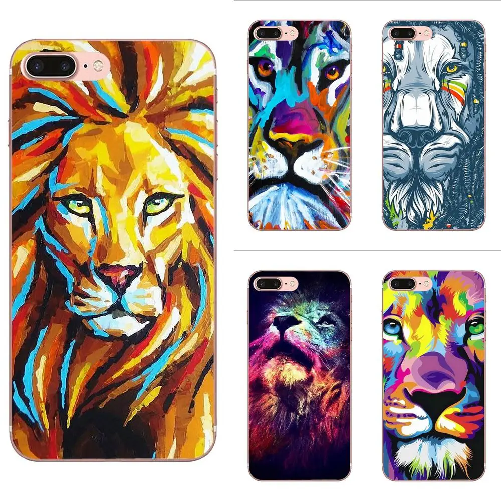 Cute Colorful Lion King For iPhone 11 Pro XS Max X 8 7 6s Plus 5 SE XR 2020 Soft Art Online Cover Case | Мобильные телефоны и