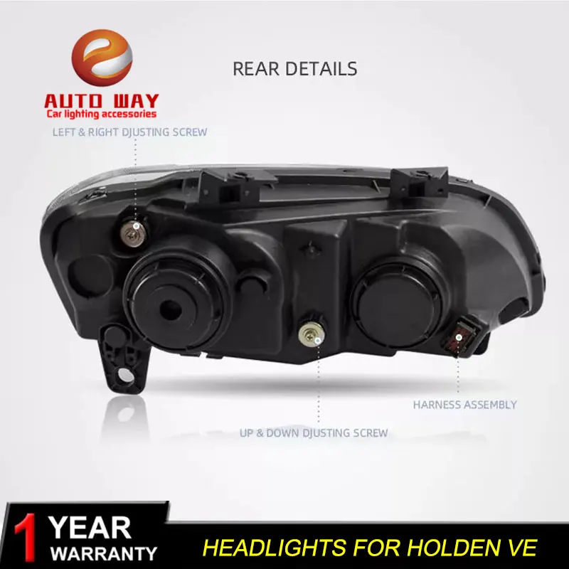 Автомобильный Стильный чехол для фары HOLDEN VE 2006-2013 фары HOLDEN VE светодиодный фонарь DRL двойной луч Биксенон HID
