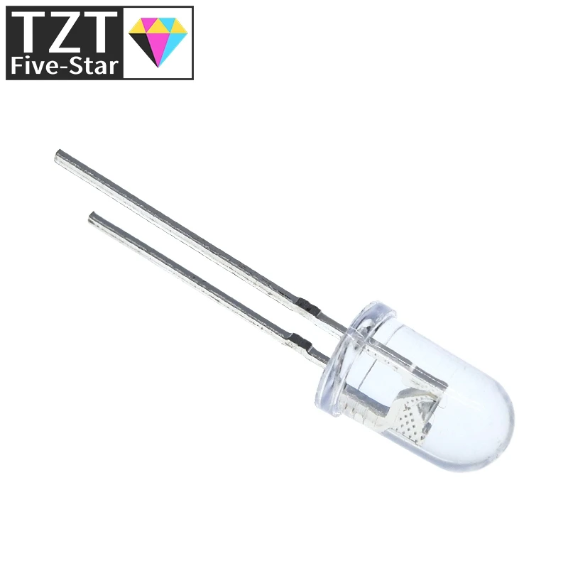 10/20/100PCS LED Transparent Runde 3MM 5MM Super Helle Wasser Klar Grün Rot Weiß gelb Blau Licht LED-Lampen Emittierende Diode – Detail 11