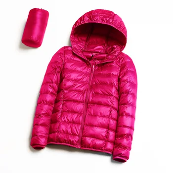 

jacket with ultralight hood for women, winter, Camping, hiking, down, thin long-sleeved jacket with zipper over warm coat SA-8