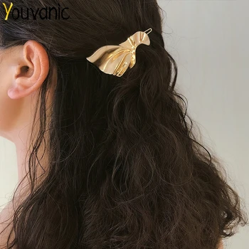 

Youvanic Boho Gold Alloy Metal Kont Leaf Hair Pins Clips Women Personalized Hairpins Modern Jewelry Bridal Hair Accessories 0393
