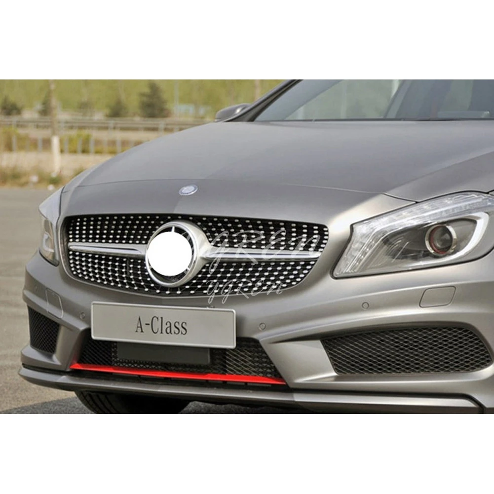 Подходит для Mercedes Benz A-Class W176 13-15 передняя решетка Алмазный черный