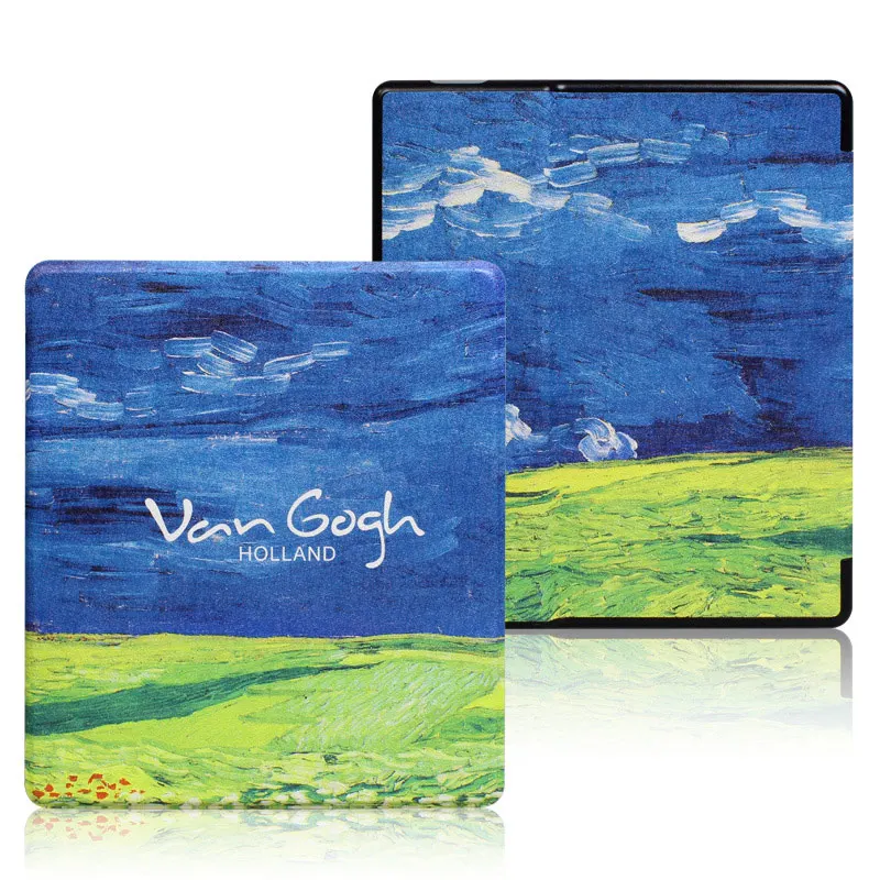 Green wheat field Магнитная Обложка с рисунком чехол подходит " Kindle Oasis / читалка для Kindle Oasis 2/3 Авто сон/Пробуждение нежный чехол - Цвет: Green wheat field