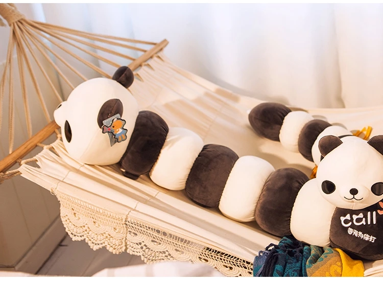 new cute caterpillar plush toy girl holding doll bed sleeping long pillow animal panda deer toy 51inch 130cm (29)