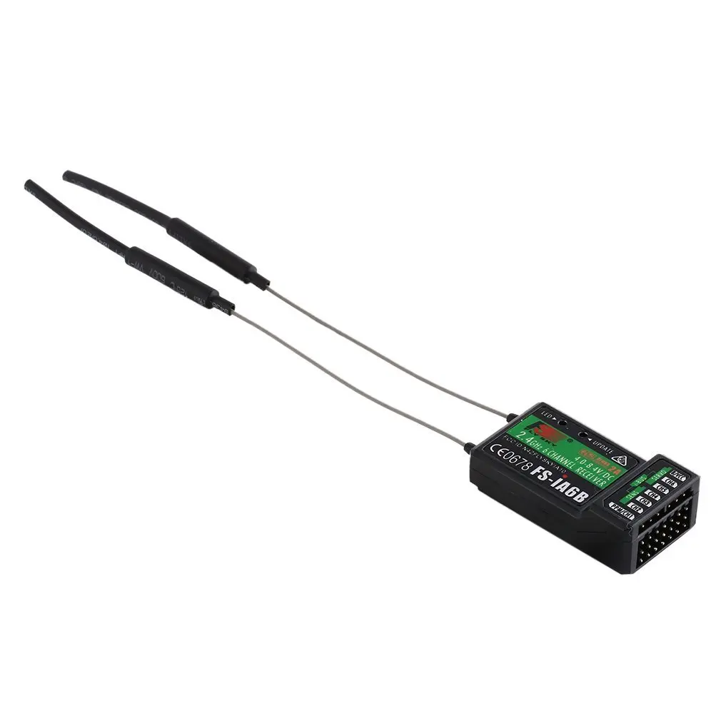 FlySky FS-iA6B 2,4G 6CH 140 Band 105dbm 4,0-8,4 V приемник PPM выход с портом iBus для передатчика Flysky RC самолета