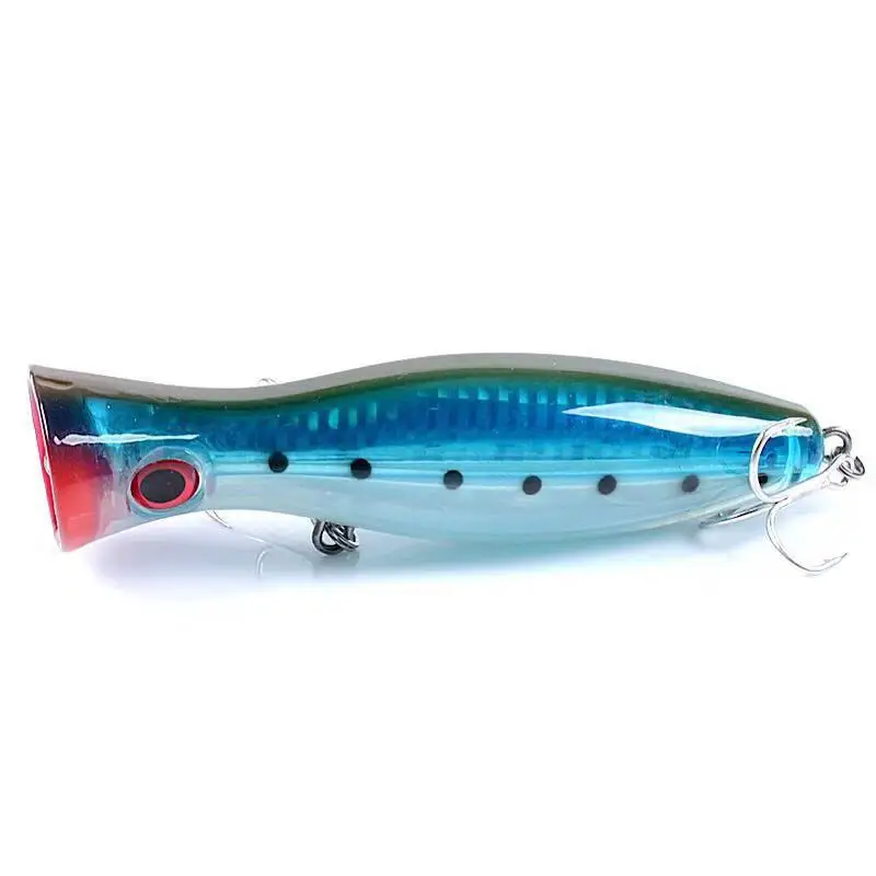 

New Arrival 12.5cm/40g 1 pcs Big Popper Fishing Lures 3d Eyes Bait Crankbait Wobblers Tackle Isca Poper Japan
