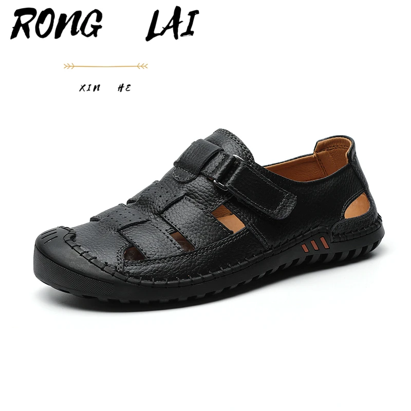 Сандалии RONGLAI мужские для улицы Повседневные Дышащие Спортивные пляжные туфли