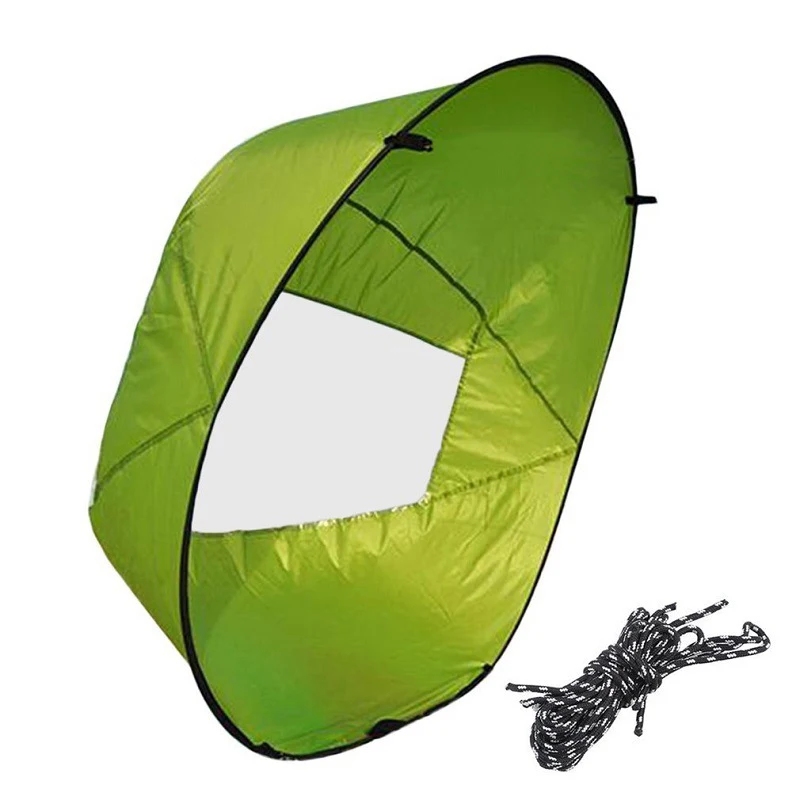 Foldable Kayak Sail 42"/108cm Sailing Kayak Sail Transparent For Summer Sailing And Windsurfing Kayaking Wind Rowing