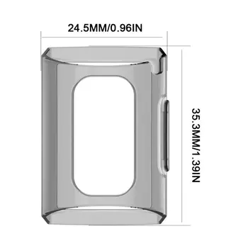 

TPU Protector Soft Shell Protective Frame Case Cover Skin Bumper For Fitbit Charge 3 Smart Watch LX9A