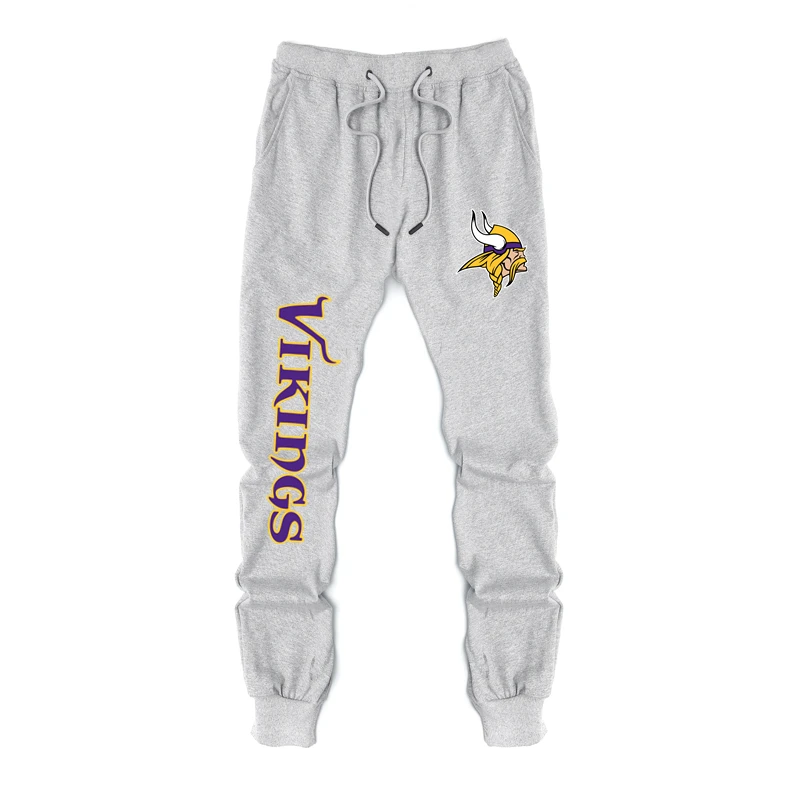 New Spring and Autumn Saints Casual Pants Vikings Male Cotton Foottball Casual Clothes New Lover Men's Casual Sweatpants