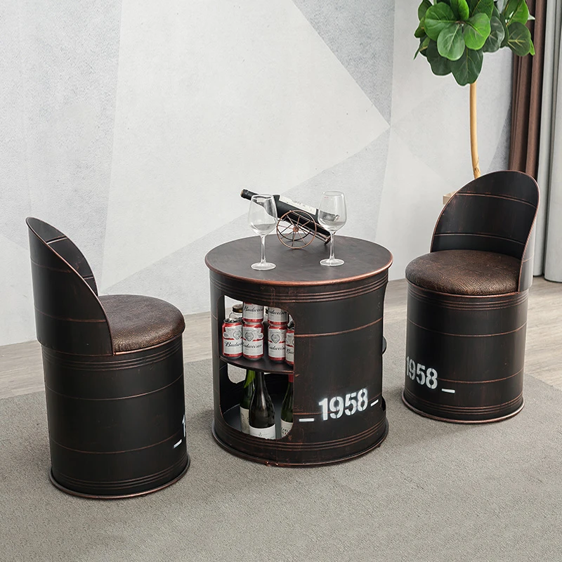 Промышленность Ветер стулья для кафе ретро мебель Sillas Comedor синтетические кожаные