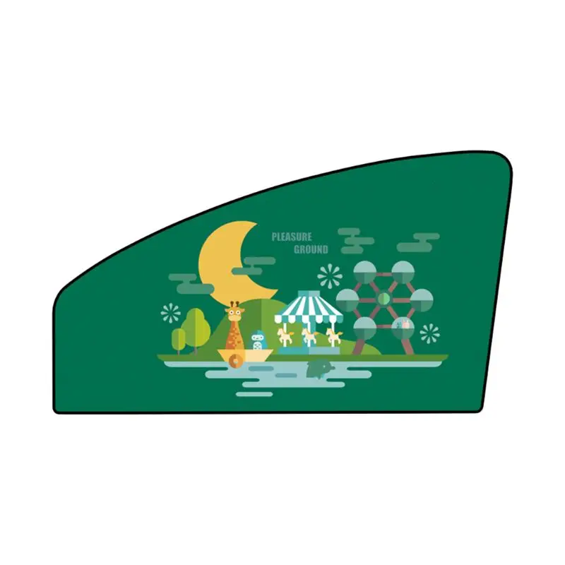 Universal Car Sun Shade Cartoon Children Window Sunshade Cover Magnetic Curtain