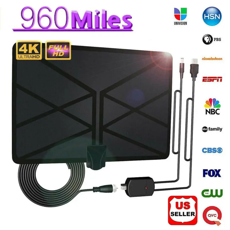 960 Миля Диапазон антенна ТВ цифровая HD Skywire 4K антенна цифровая внутренняя HD ТВ 1080P